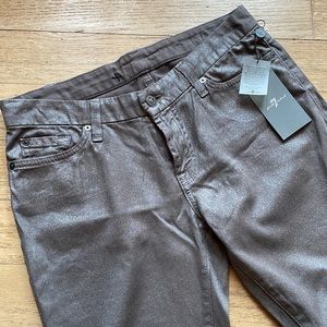 Metallic/shimmery seven for all mankind pants